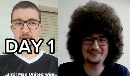 Manchester United taraftarının ilginç 'saç' yemini