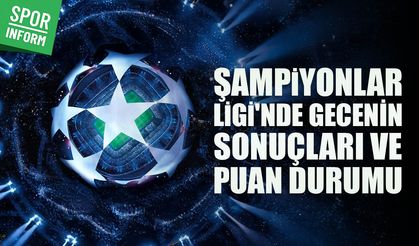 Şampiyonlar Ligi'nde 6. hafta tamamlandı! İşte sonuçlar ve puan durumu