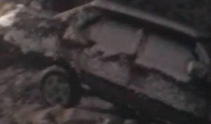 Malatya'da yoğun kar araçları uçuruma sürükledi!