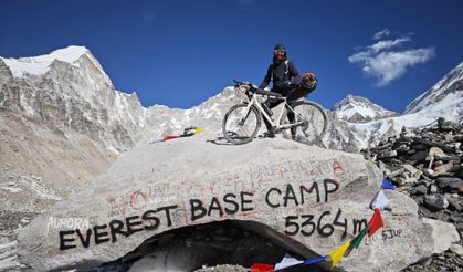 Samsun'da başlayan bisiklet tutkusu Everest'e ulaştı