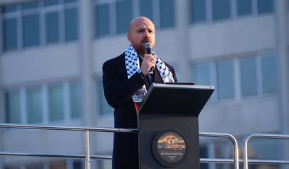 Bilal Erdoğan Filistin’e destek yürüyüşünde konuştu: 'En güçlü cevap boykot olacaktır'