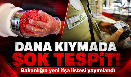 Bakanlığın yeni ifşa listesi yayımlandı: Dana kıymada şoke eden tespit