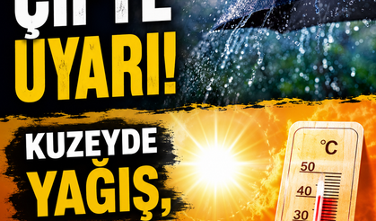 Meteoroloji'den çifte uyarı! Kuzeyde yağış, güneyde 40 derece sıcaklık