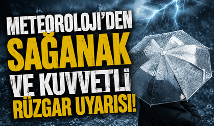 Meteoroloji'den sağanak ve kuvvetli rüzgar uyarısı!