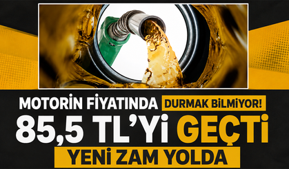Motorin fiyatında durmak bilmiyor! 85,5 TL’yi geçti, yeni zam yolda