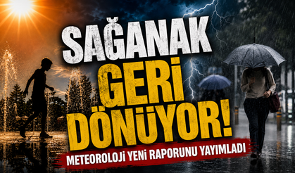 Sağanak geri dönüyor! Meteoroloji yeni raporunu yayımladı