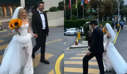 Şarkıcı Gökçe evlendi! Pantolonlu gelinliği gündem oldu