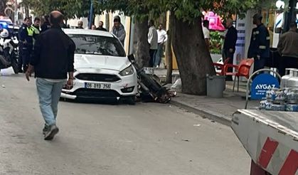 Ankara’da otomobilin motosikletliye çarptığı kaza anı kamerada: 1 ağır yaralı