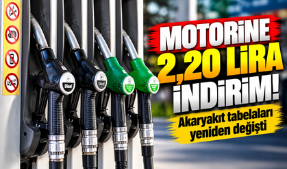 Motorine 2,20 lira indirim! Akaryakıt tabelaları yeniden değişti