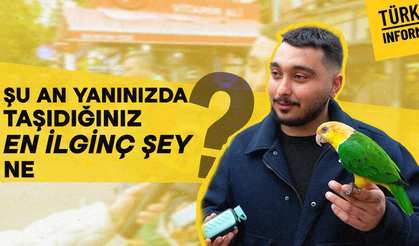 Şu an yanınızda taşıdığınız en ilginç şey ne?