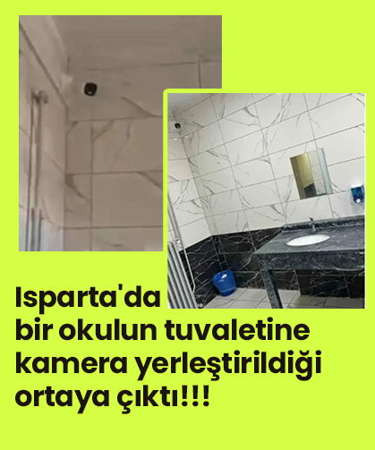 Okul tuvaletinde kamera skandalı: Müdür görevden alındı
