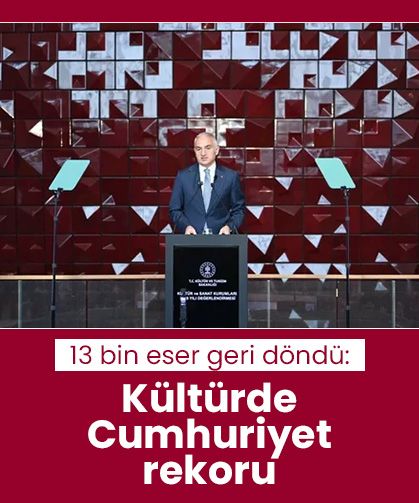 13 bin eser geri döndü: Kültürde Cumhuriyet rekoru
