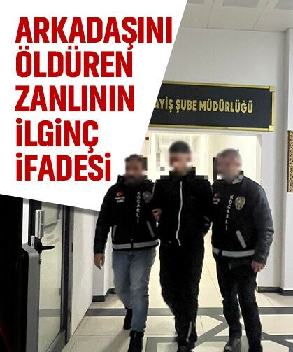 Kocaeli'de mesai arkadaşını öldüren zanlının ilginç ifadesi