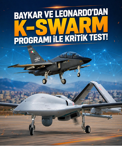Baykar ve Leonardo'dan K-SWARM programı ile kritik test