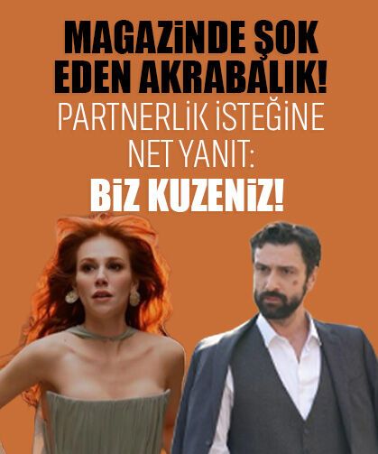 Ünlü oyuncular Aytek Şahan ve Elçin Sangu öz kuzen çıktı: No ship!