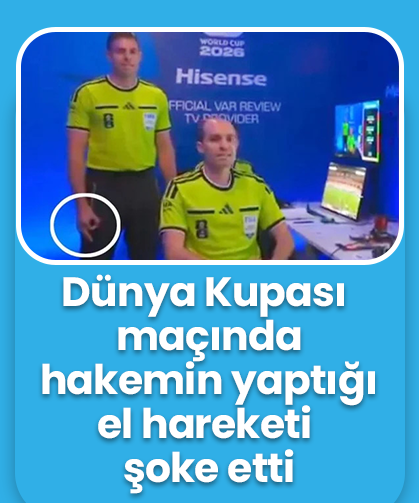 Dünya Kupası maçında gündeme oturan olay! Hakemin yaptığı el hareketi şoke etti
