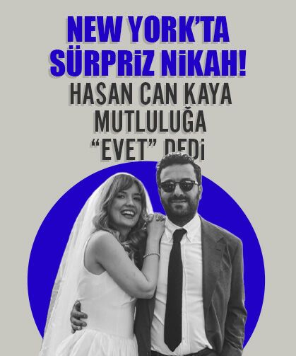 Hasan Can Kaya ve Duygu Karabaş, ABD’de evet dedi! İşte nikahtan ilk kareler