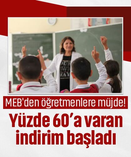 MEB'den öğretmenlere müjde: Yüzde 60’a varan indirim sağlayan kampanya başladı!
