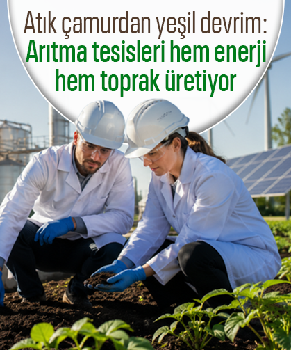 Atık çamurdan yeşil devrim: Arıtma tesisleri hem enerji hem toprak üretiyor