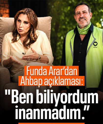 Şarkıcı Funda Arar’dan Ahbap açıklaması: "Ben biliyordum, inanmadım.”