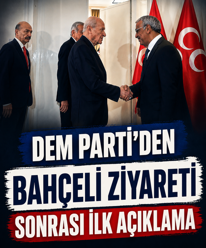 DEM Parti'den Bahçeli ziyareti sonrası ilk açıklama: "Görüşmelerimiz devam edecek"