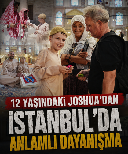 "Nefret etme, kek yap": 12 yaşındaki Joshua'dan İstanbul'da anlamlı dayanışma