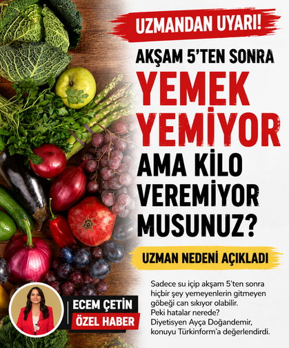 Akşam 5'ten sonra yemek yemiyor ama kilo veremiyor musunuz? Uzman nedeni açıkladı