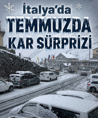 İtalya'da şok: Aşırı sıcakların ardından kar sürprizi