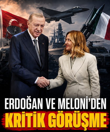 Erdoğan ve Meloni'den kritik görüşme: Savunma sanayiinde iş birliği mesajı