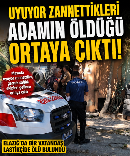 Uyuyor sandıkları adamın hayatını kaybettiği ortaya çıktı!