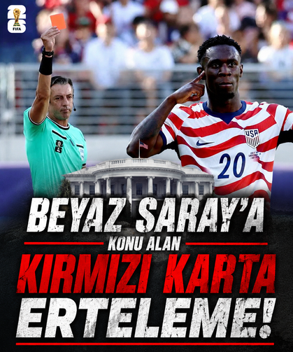 İtalya'dan FIFA’ya "Balogun" tepkisi: Kırmızı kart cezası Beyaz Saray'a konu olmuştu