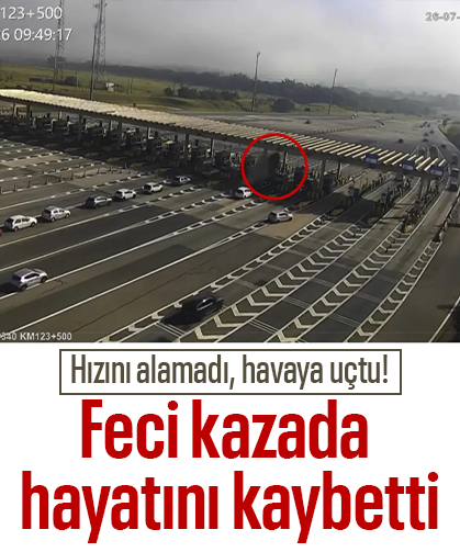 Hızla gişeye daldı, havaya uçup çatıyı çökertti! Brezilya'daki feci kazada sürücü hayatını kaybetti
