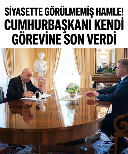 Siyasette görülmemiş hamle: Cumhurbaşkanı kendi görevine son verdi!