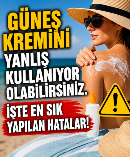 Güneş kremini yanlış kullanıyor olabilirsiniz. İşte en sık yapılan hatalar!