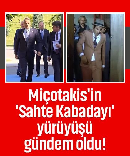 Dün mehterle karşılanan Miçotakis'in 'Sahte Kabadayı' yürüyüşü gündem oldu!