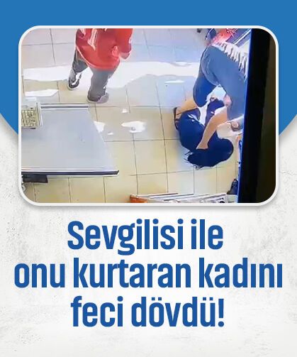 Sokak ortasında sevgilisini darbedip, onu kurtaran kadına da saldırdı!
