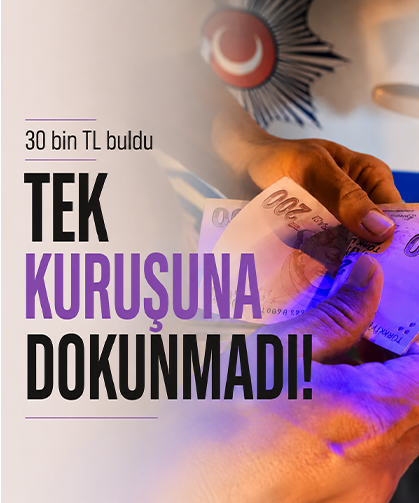 30 bin TL buldu, tek kuruşuna dokunmadı!