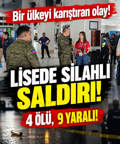 Bir ülkeyi karıştıran olay! Lisede silahlı saldırı: 4 ölü, 9 yaralı!