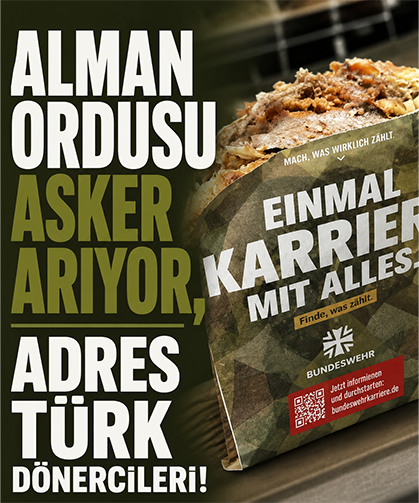 Alman ordusu asker arıyor, adres Türk dönercileri!