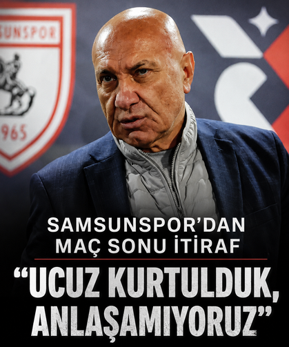 Samsunspor'dan maç sonu itiraf: "Ucuz kurtulduk, anlaşamıyoruz"