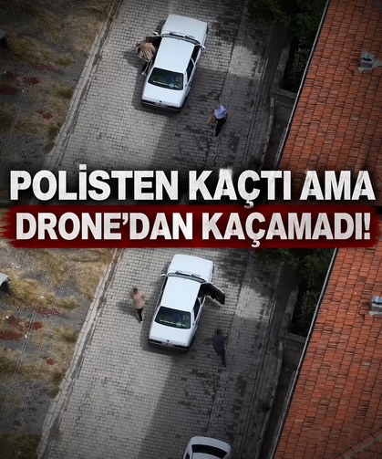 Polisten kaçtı, Drone'dan kaçamadı! Yolcuyla yer değiştiren ehliyetsiz sürücüye ceza yağdı