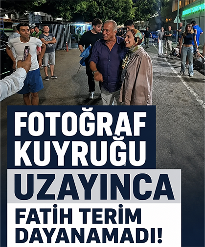 Fotoğraf kuyruğu uzayınca Fatih Terim dayanamadı!