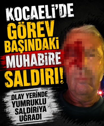 Kocaeli’de görev başındaki muhabire saldırı! Olay yerinde yumruklu saldırıya uğradı