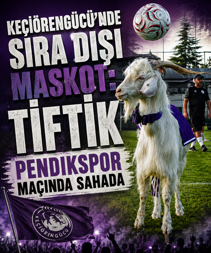 Keçiörengücü’nde sıra dışı maskot: Tiftik Pendikspor maçında sahada
