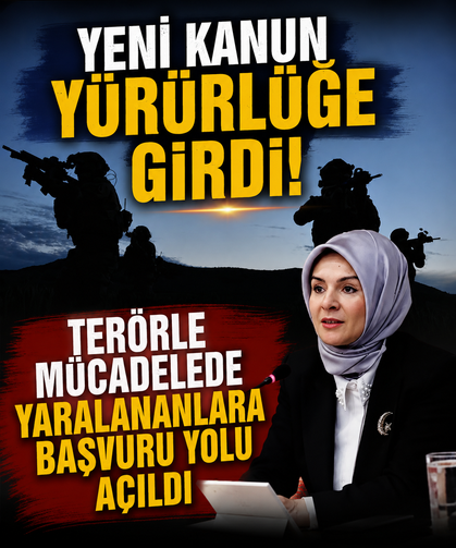 Yeni kanun yürürlüğe girdi! Terörle mücadelede yaralananlara başvuru yolu açıldı