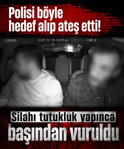 Polisi böyle hedef alıp ateş etti! Silahı tutukluk yapınca başından vuruldu