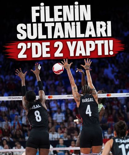 Türkiye-Slovenya: 3-1 Maç sonucu: Filenin Sultanları Avrupa Şampiyonası'nda 2'de 2 yaptı!