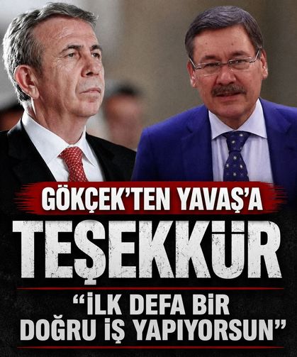 Melih Gökçek'ten Mansur Yavaş'a teşekkür: “İlk defa bir doğru iş yapıyorsun”