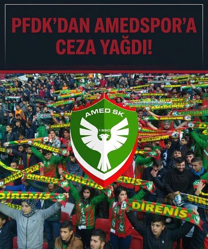 PFDK’dan Amedspor’a ceza yağdı!