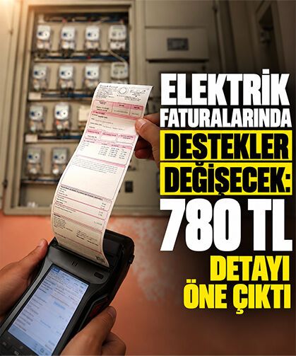 Elektrik faturalarında destek değişecek: 780 TL detayı öne çıktı